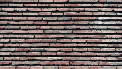 pattern of old vintage brick wall close up