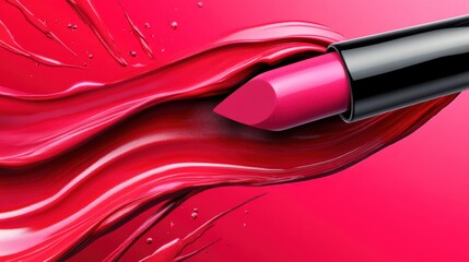 A close-up of a liquid lipstick tube being twisted open, with a rich mauve shade visible on the applicator.