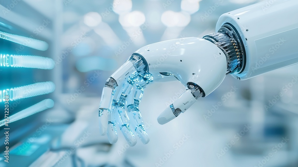 Poster automated systems technician in smart factories, responsible for maintaining robotics, troubleshooti