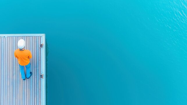 Boat Dock Maintenance Technician, responsible for dock repairs, flotation device inspections, ensuring safety and durability in marina services, skilled in marine maintenance tasks