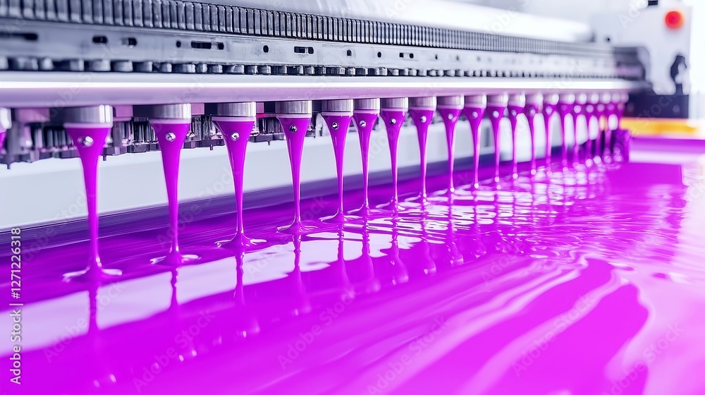 Poster printing equipment technician, skilled in calibrating machinery, maintaining ink systems, ensuring p