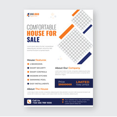 Obraz premium Home Sale Flyer Design Template
