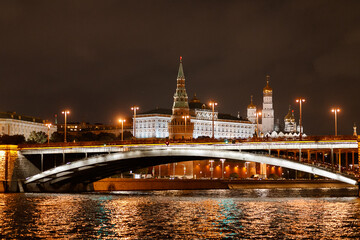 moscow kremlin at night