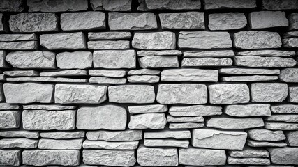 Obraz premium Stone wall background, Stone texture wallpaper, Vintage stone Wall Texture with Spotlight Effect