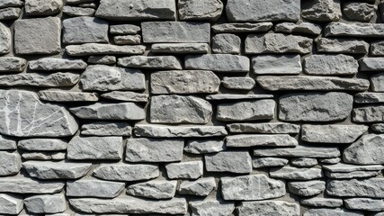 Obraz premium Stone wall background, Stone texture wallpaper, Vintage stone Wall Texture with Spotlight Effect