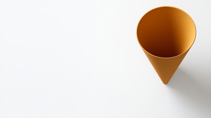 Funnel Design on White Surface with Ample Copy Space