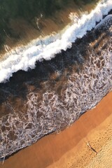 Waves and beach