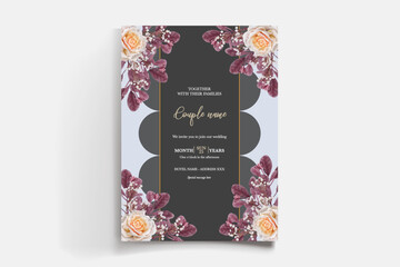 BRIDAL SHOWER FLORAL INVITATION TEMPLATE