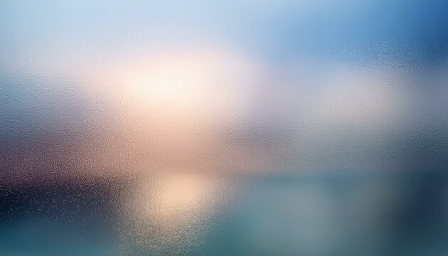 A frosted glass effect with soft gradients and light refractions