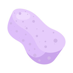 Bath sponge icon. Soft, porous sponge for cleaning, exfoliating, and skincare in personal hygiene routine