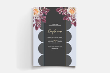 BRIDAL SHOWER FLORAL INVITATION TEMPLATE