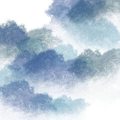 雲や森のような和風の素材