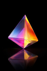 MacBook Pro Laptop with Vibrant Glowing Screen on Black Background