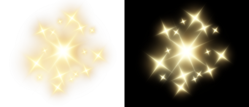 Png gold star light, sparkle. Yellow light effect. Shining light with yellow gold color. Png spotlight spark.Vector transparent sunlight special lens flare light effect
