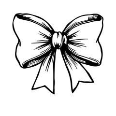 Fototapeta premium bow tie illustration, isolated on white
