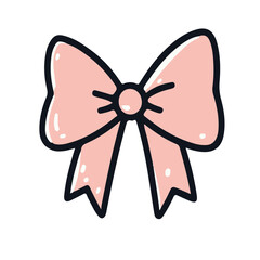 bow tie illustration, isolated on white