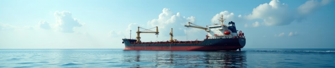 Platform supply vessel moored near offshore barge in shallow water, cargo, barge, equipment