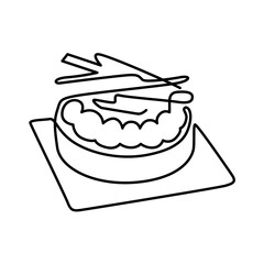 logo pudding cake