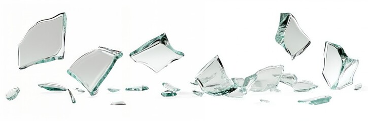 Broken glass border accessories transparent accessory.