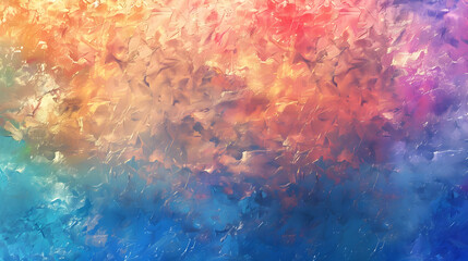 Fototapeta premium Abstract colorful texture blending warm and cool tones, creating a vibrant background effect
