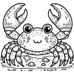 Black crab illustration