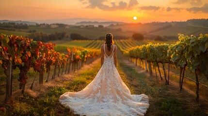 luxurious wedding dress adorned with crystal detai cadfbbeaff AI generated illustration