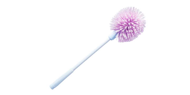 Toilet brush isolated on white background