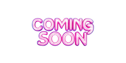 3d render of a coming soon sign