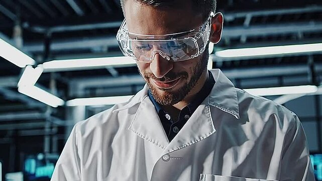 doctor working on a computer, scientist working in laboratory