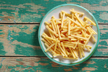 Salted potato sticks