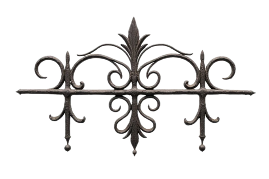 Forged fence with ornament.