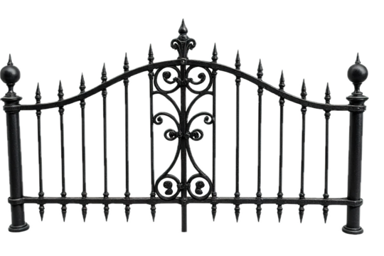 Forged fence with ornament.