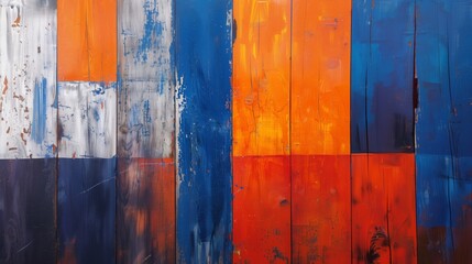 Colorful Wooden Wall Background