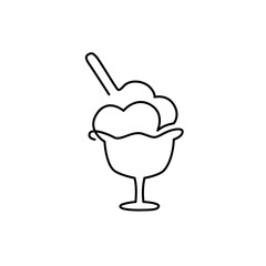 line art ice cream