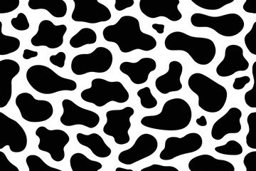 animal print de manchas de leopardo blanco y negro