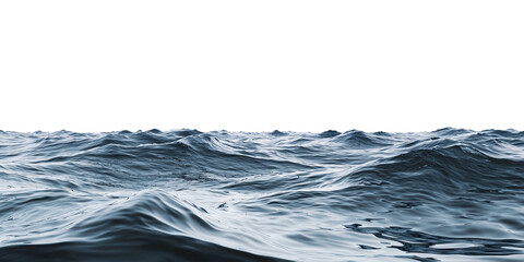 isolated texture of water surface, side view