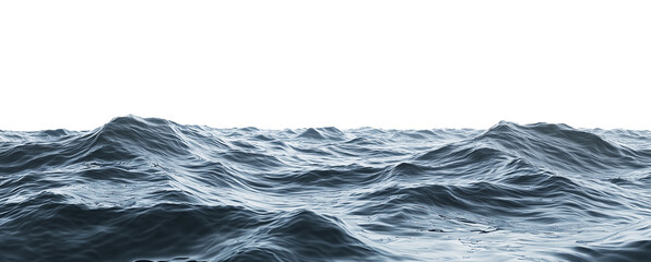 isolated texture of water surface, side view