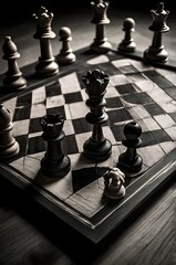 aesthetic photograph of a chessboard