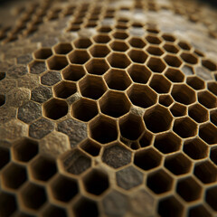Trypophobia Concept – Honeycomb Pattern with Fearful Illusion