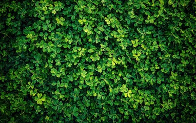Fototapeta premium Vibrant grassy green background mockup with natural texture Saint Patricks Day