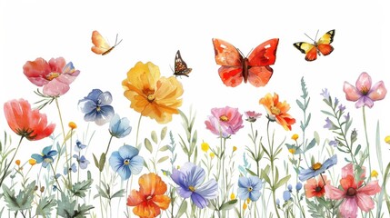 Butterfly illustration set with blue, purple, and orange tones, detailed wings on a clean white background