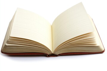 Fototapeta premium Open blank lined notebook pages