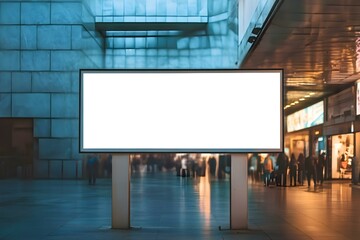 Versatile Signboard Mock-Up: Perfect Blank Canvas for Your Message