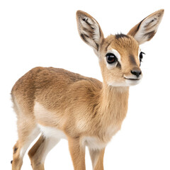Cute Baby Dik-dik on Transparent Background