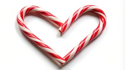 Fototapeta premium Candy Cane Heart Shape
