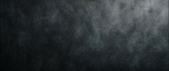 Obraz premium Dark concrete texture, rough stone surface with scratches and grainy details, deep gray and black tones, industrial background for design, digital art, and architectural visualization.