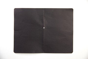 blank and torn paper