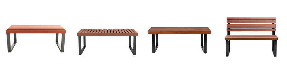 Sleek and Elegant Minimalist Wooden Benches Designed for Outdoor Spaces Offering a Serene and Calming Environment for Relaxation Contemplation and Leisure