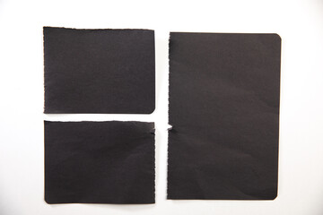 blank and torn paper