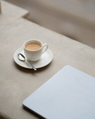 Aesthetic morning coffee
